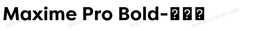 Maxime Pro Bold字体转换